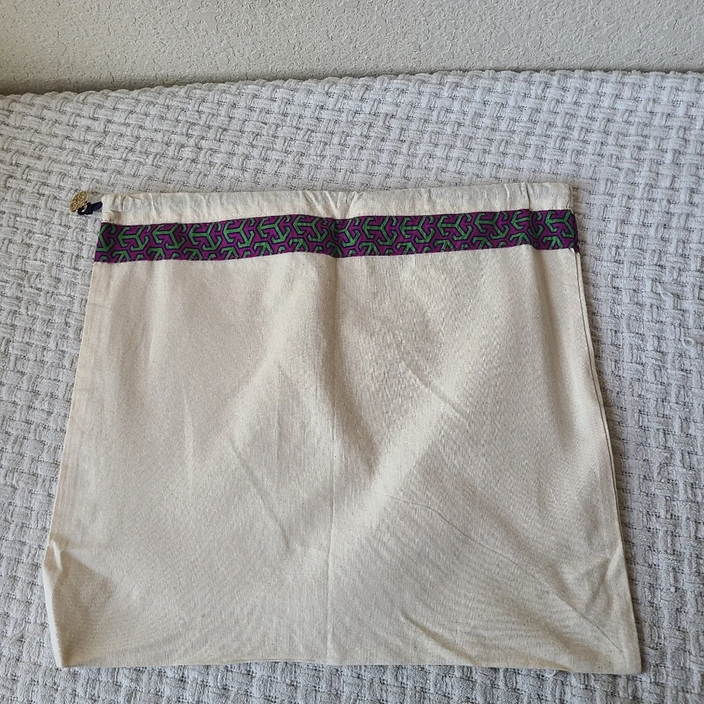 Tory Burch Dust Bag White Skirt with Patterned Trim